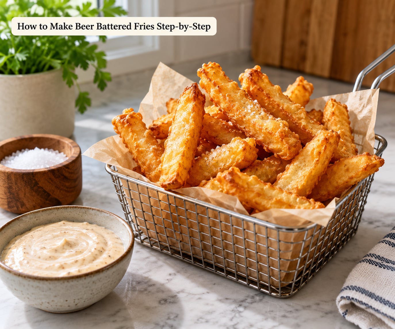 How to Make Beer Battered Fries Step-by-Step