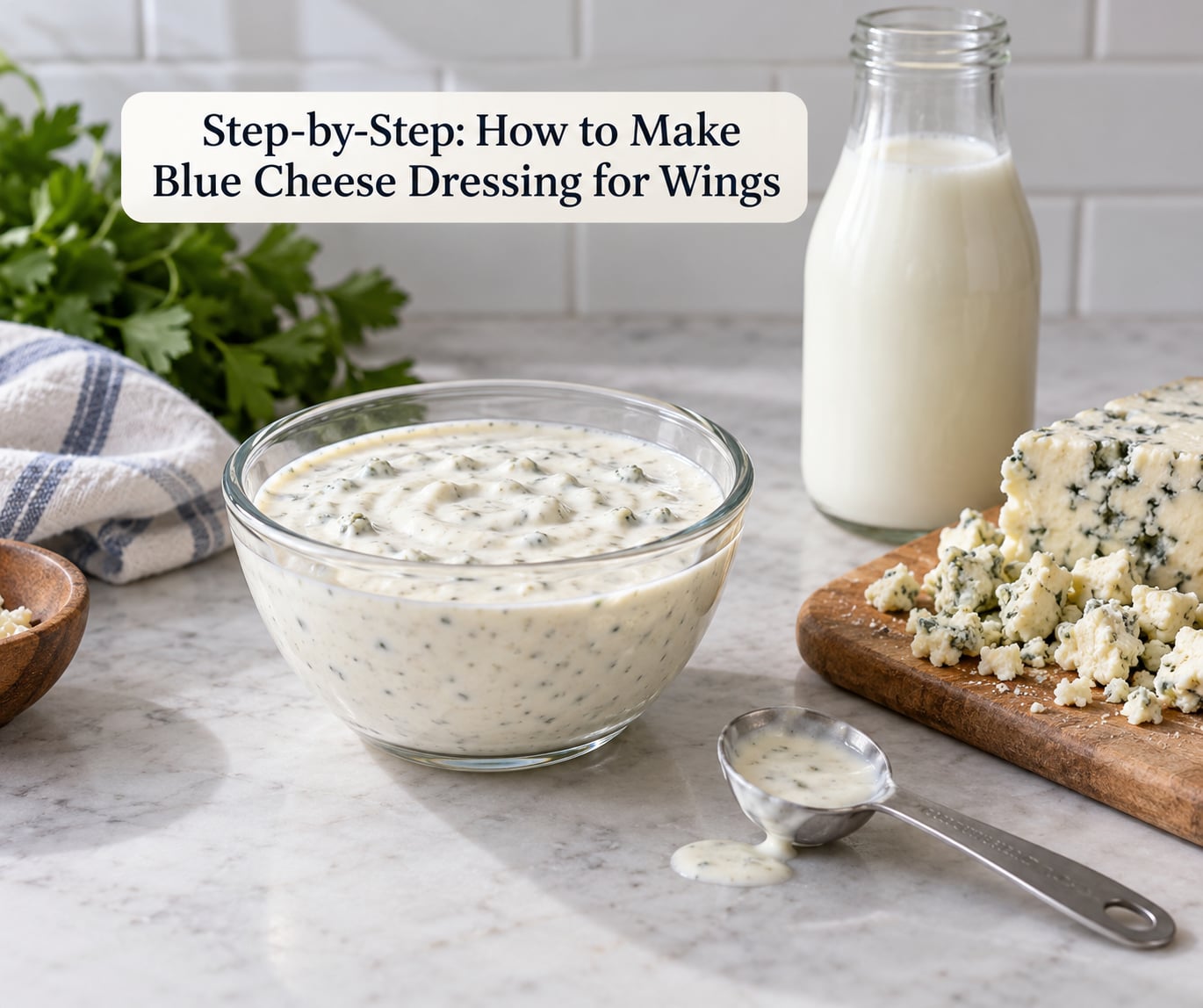 Step-by-Step: How to Make Blue Cheese Dressing for Wings