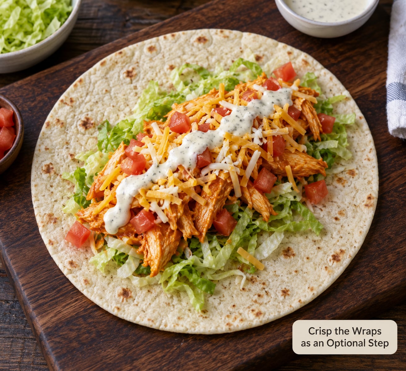 Crisp the Wraps as an Optional Step