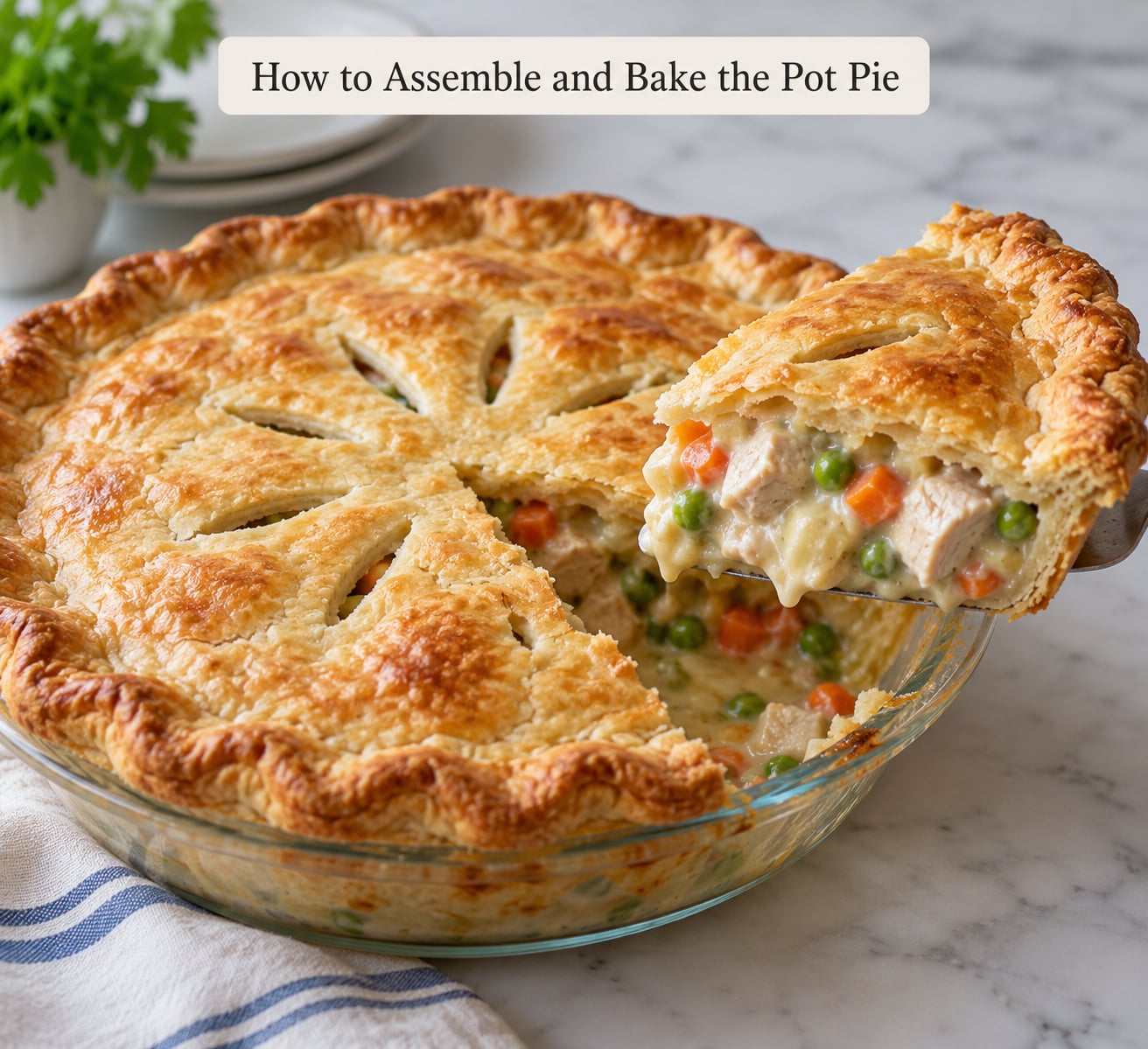How to Assemble and Bake the Pot Pie