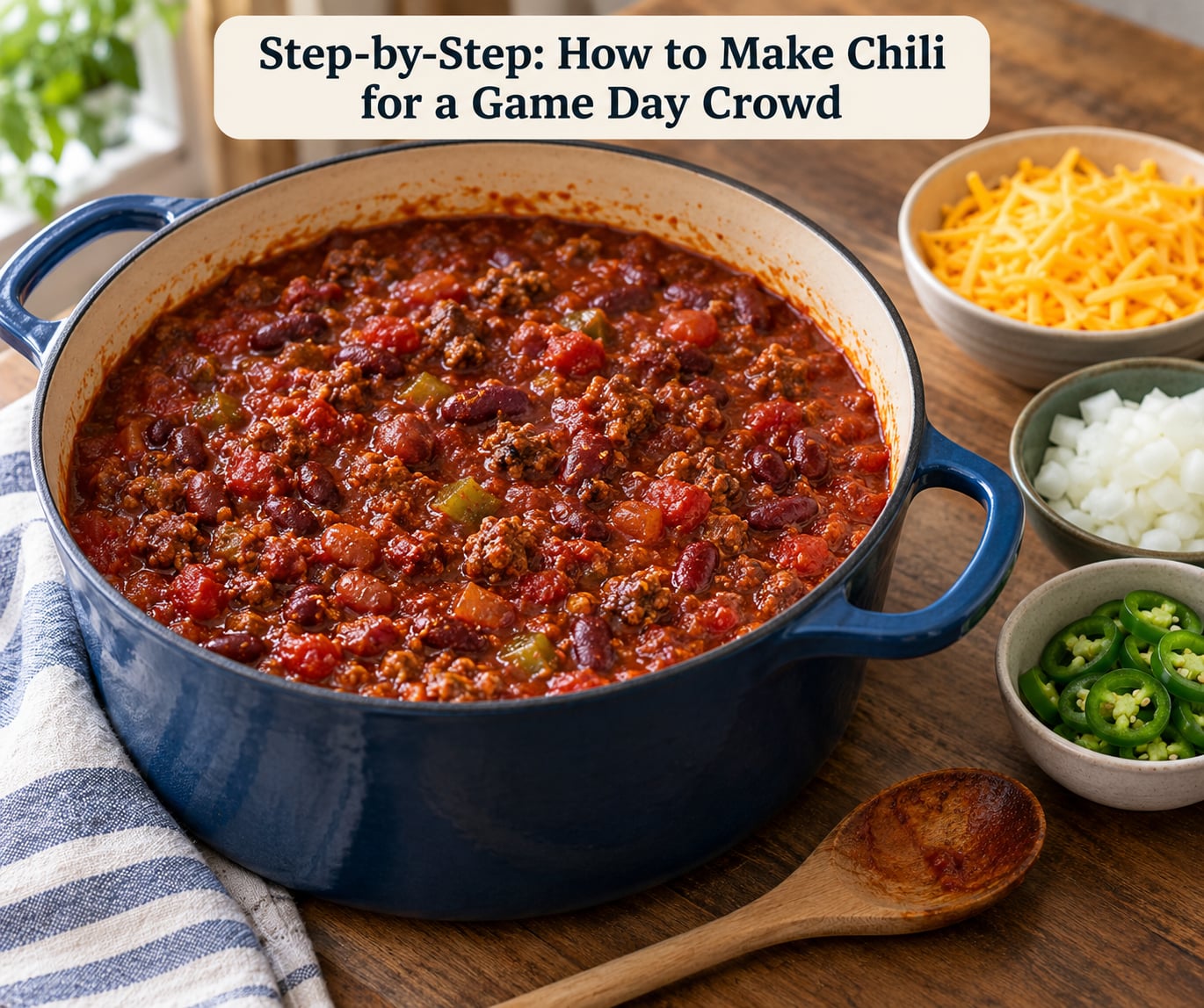 Step-by-Step: How to Make Chili for a Game Day Crowd