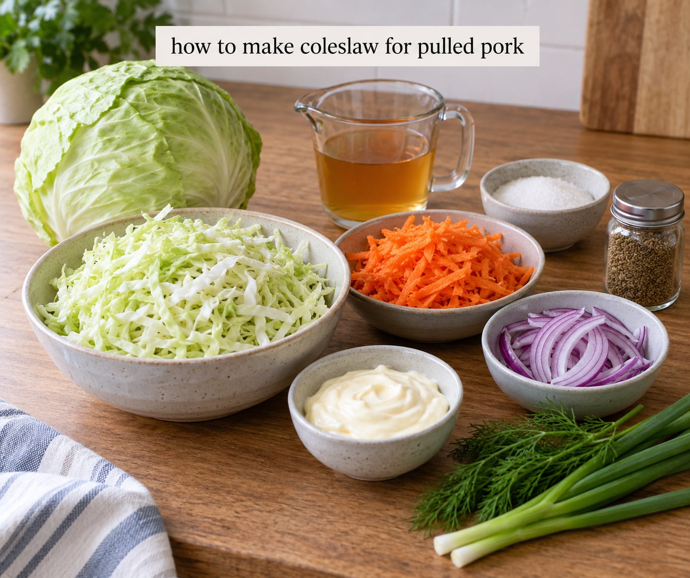 how to make coleslaw for pulled pork