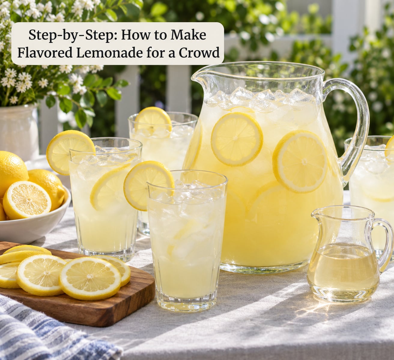 Step-by-Step: How to Make Flavored Lemonade for a Crowd