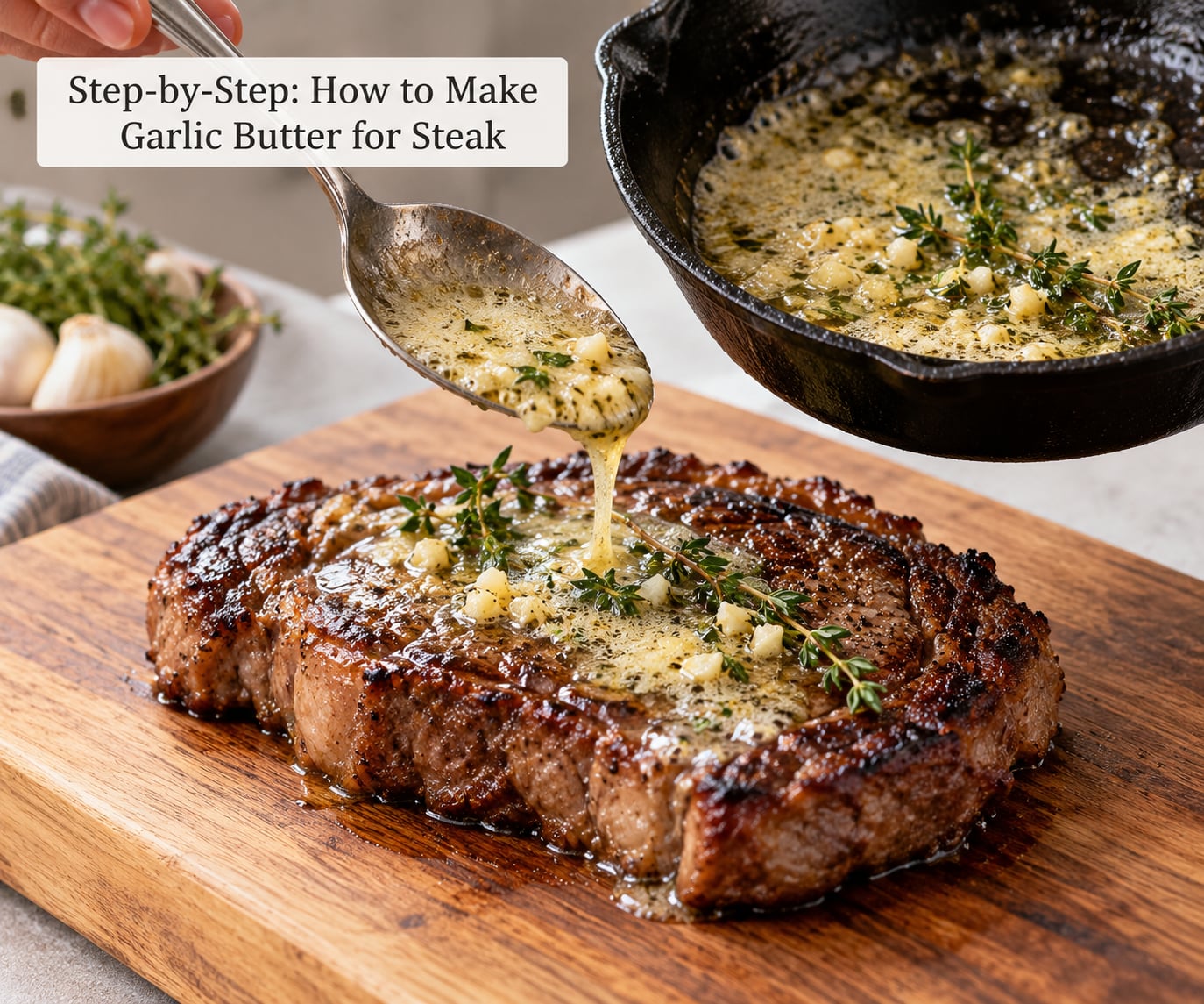 Step-by-Step: How to Make Garlic Butter for Steak