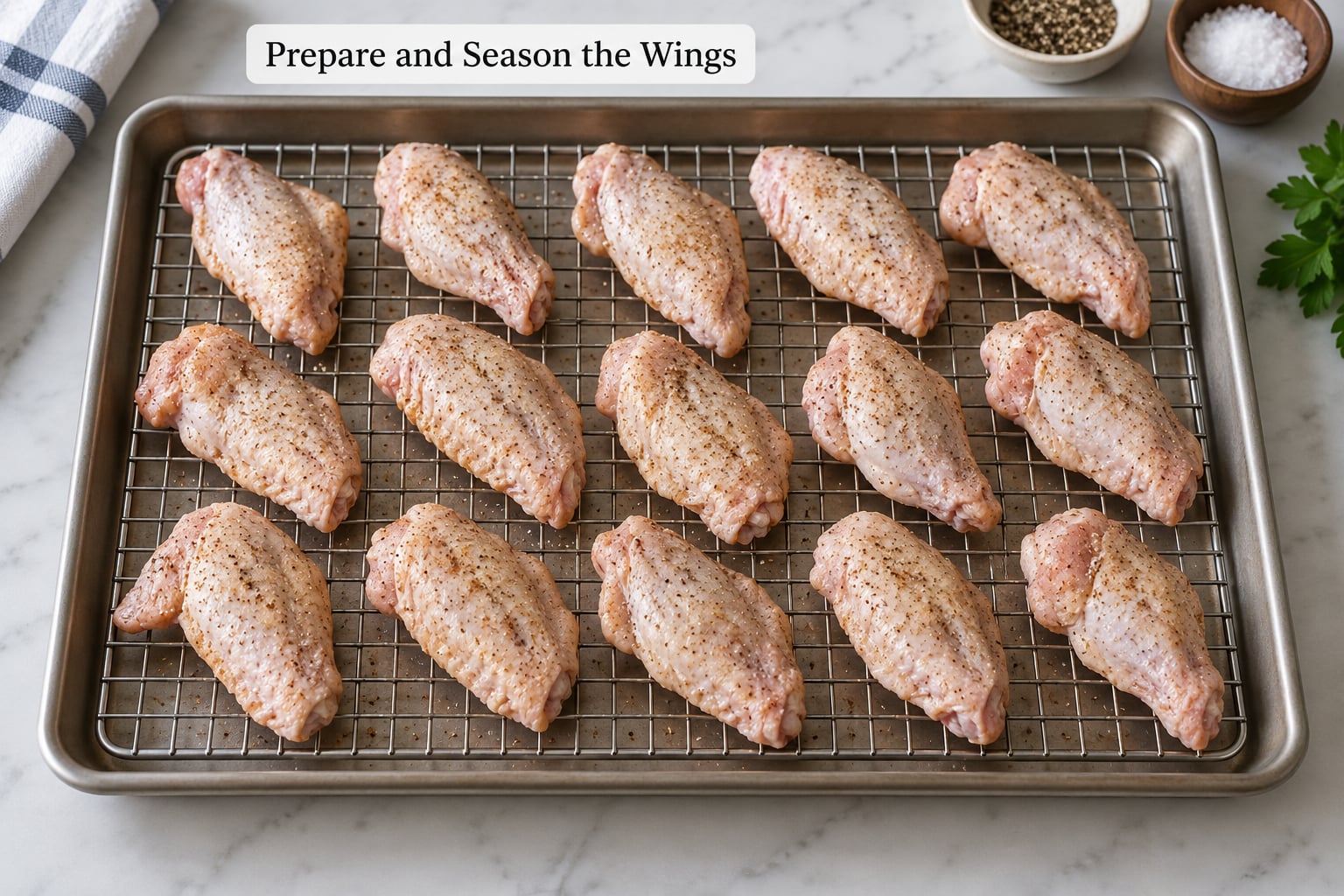 Prepare and Season the Wings