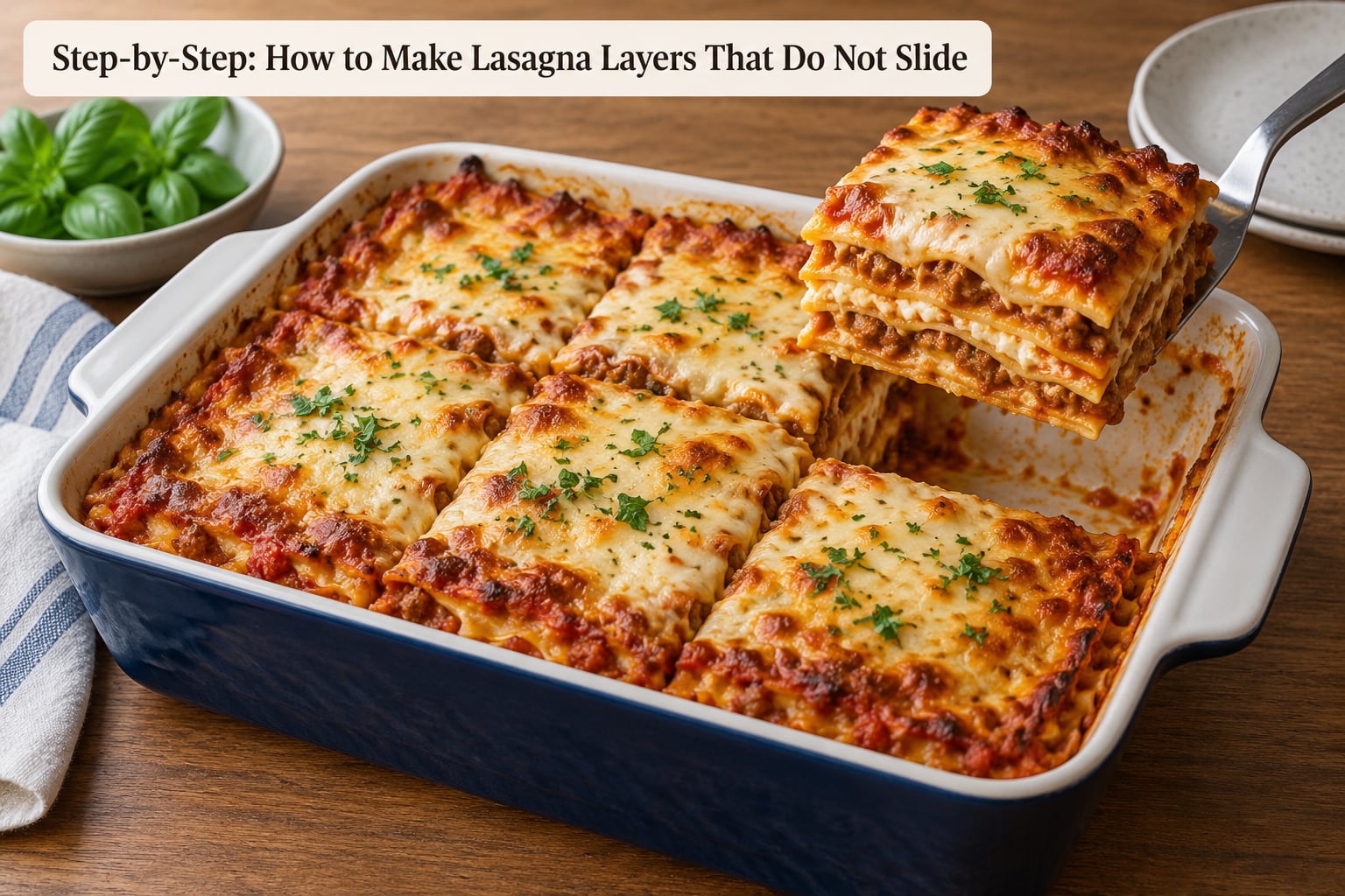 Step-by-Step: How to Make Lasagna Layers That Do Not Slide