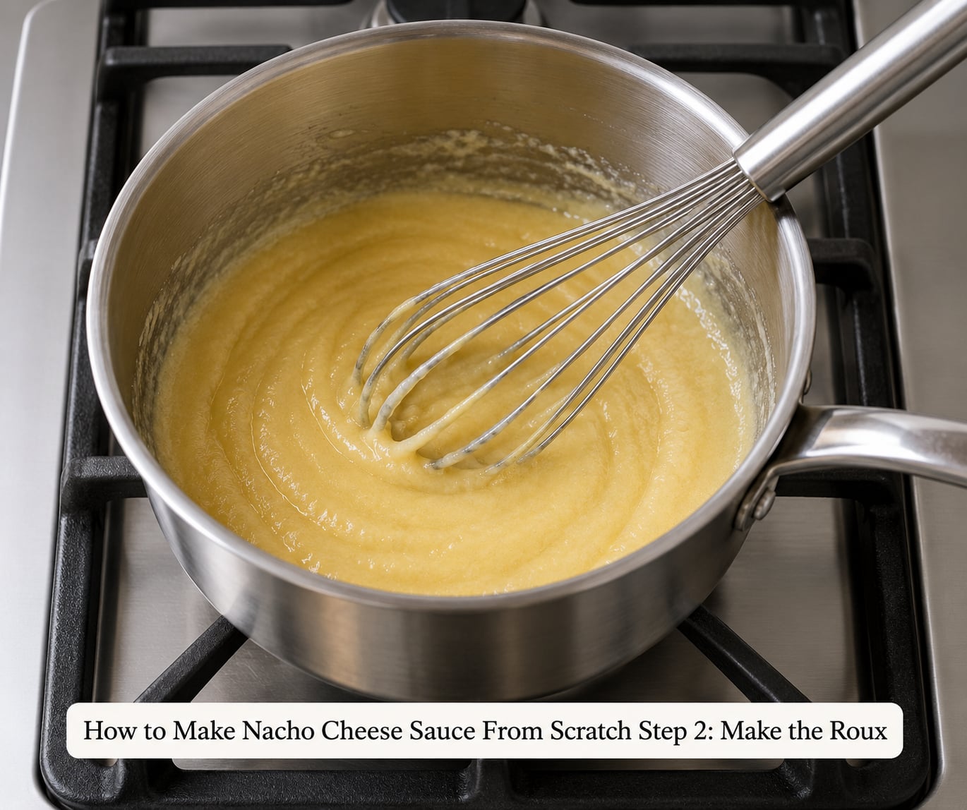 How to Make Nacho Cheese Sauce From Scratch Step 2: Make the Roux