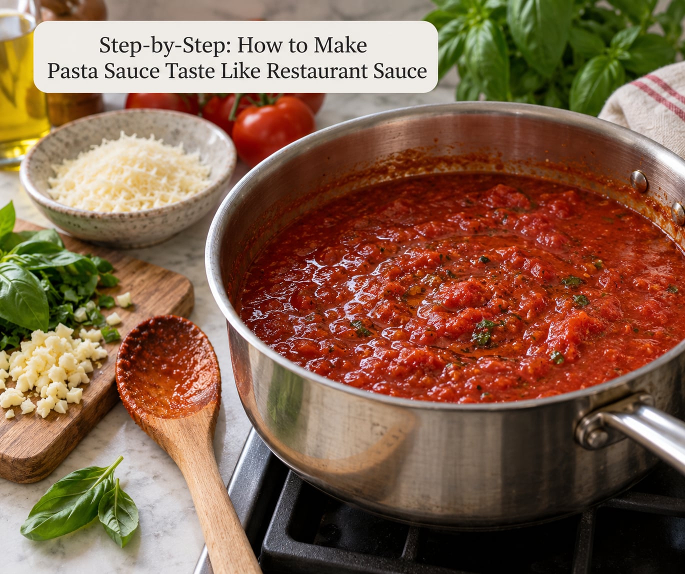 Step-by-Step: How to Make Pasta Sauce Taste Like Restaurant Sauce