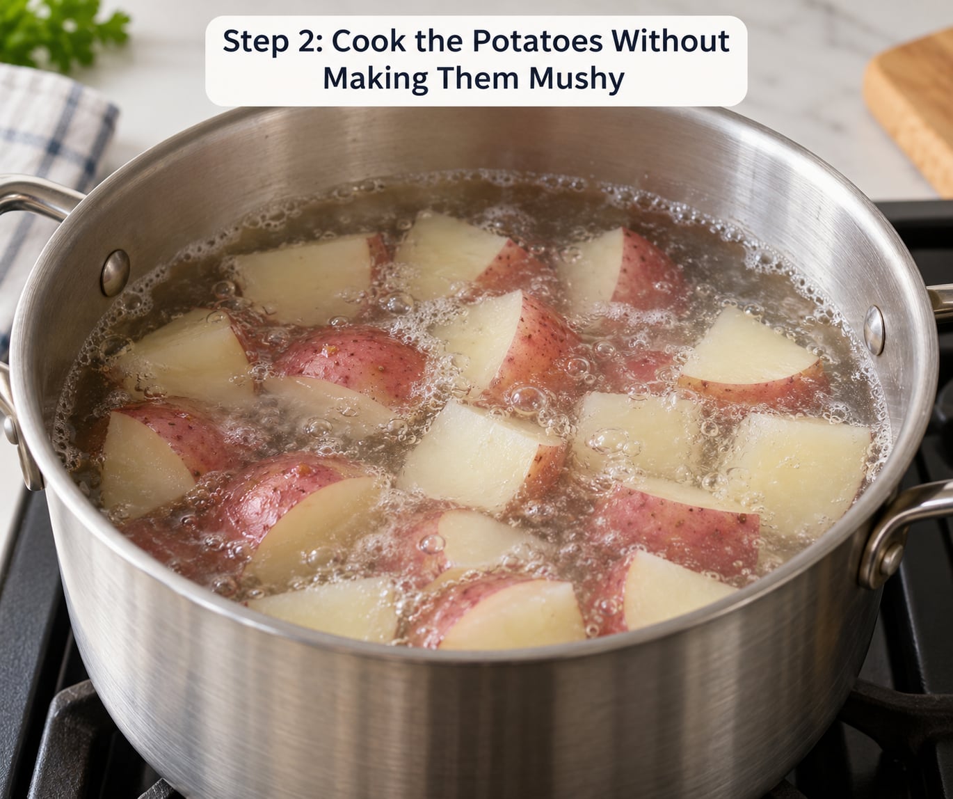 Step 2: Cook the Potatoes Without Making Them Mushy