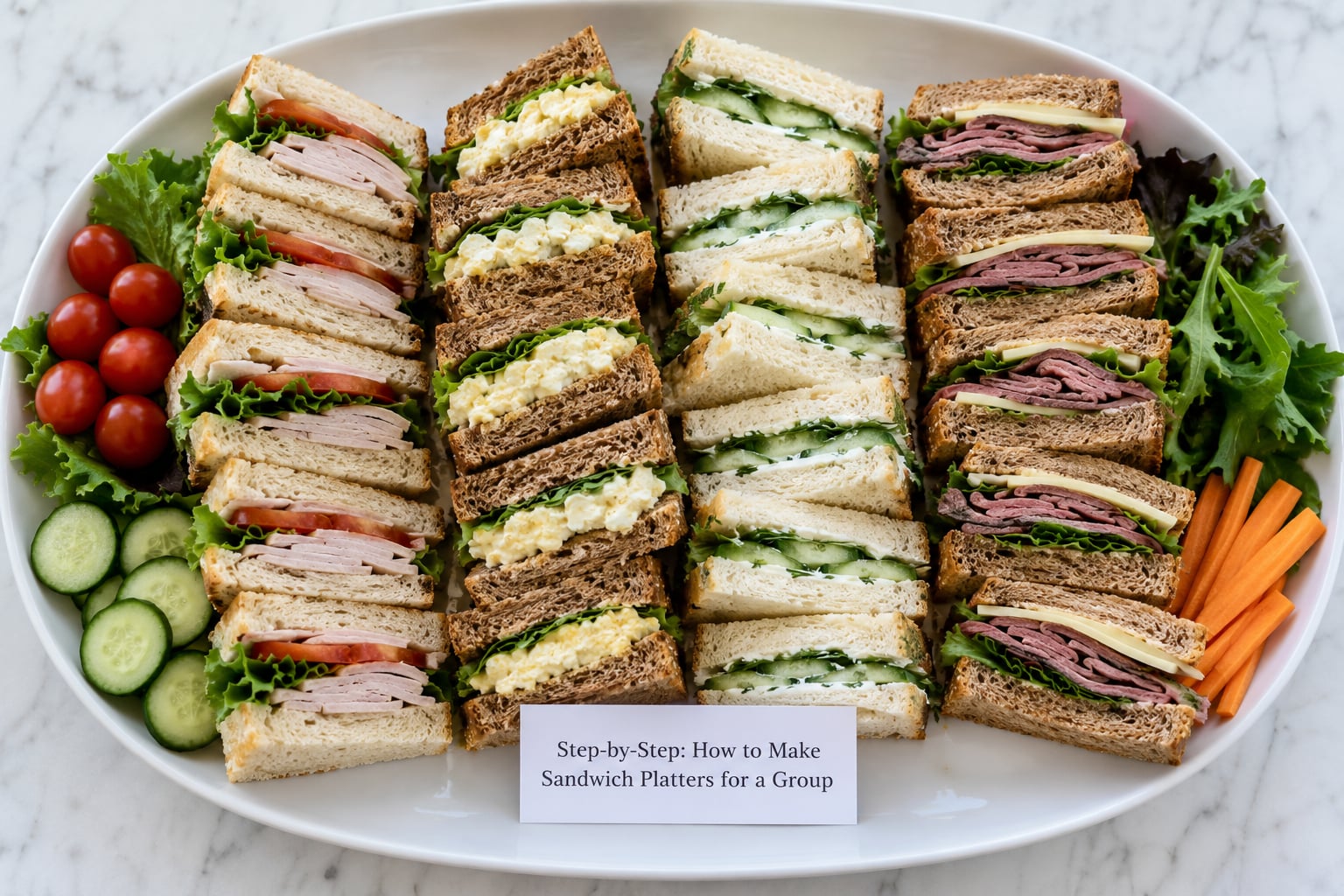 Step-by-Step: How to Make Sandwich Platters for a Group