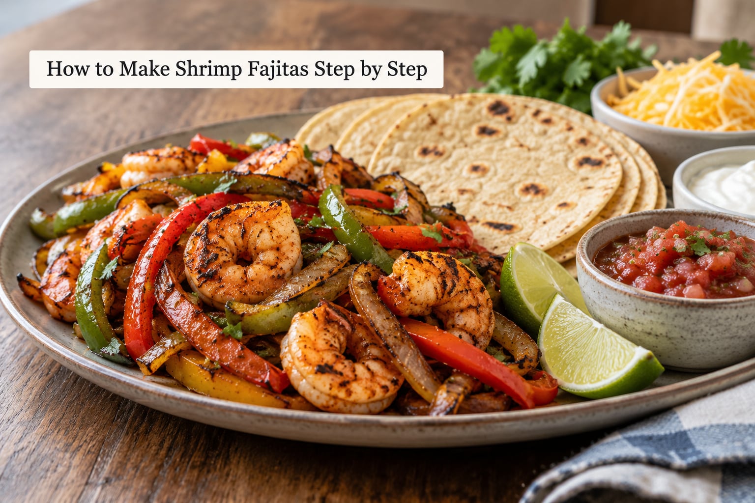 How to Make Shrimp Fajitas Step by Step