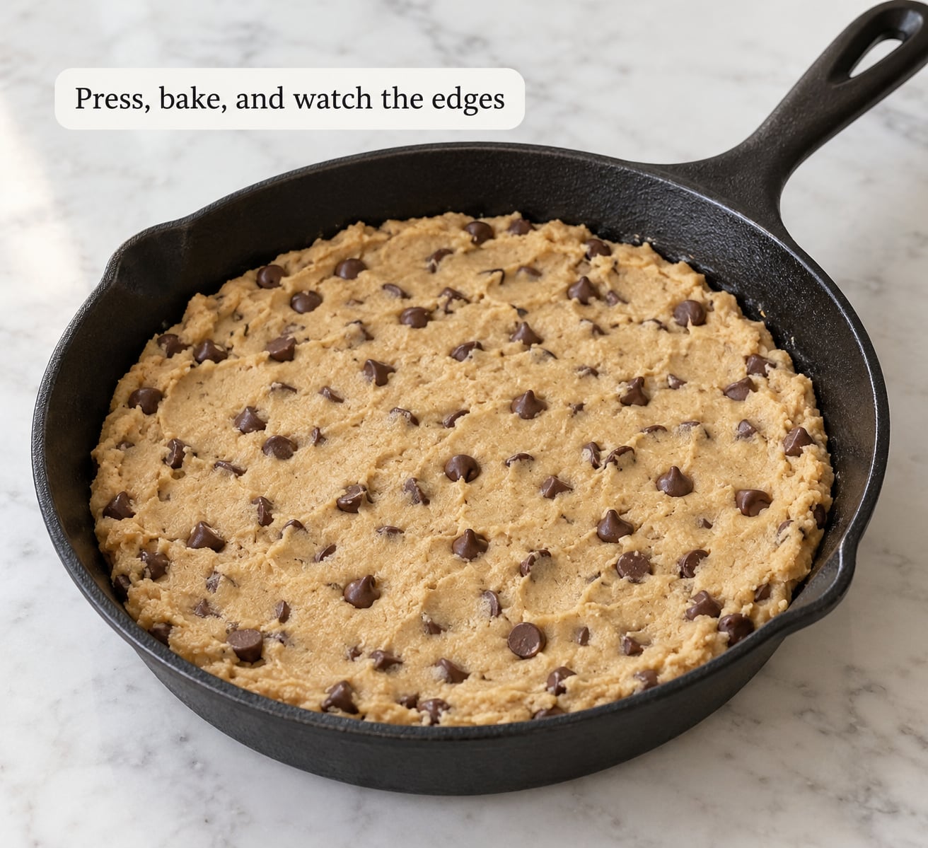 Press, bake, and watch the edges