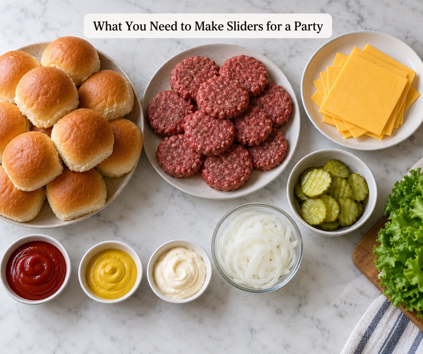 What You Need to Make Sliders for a Party