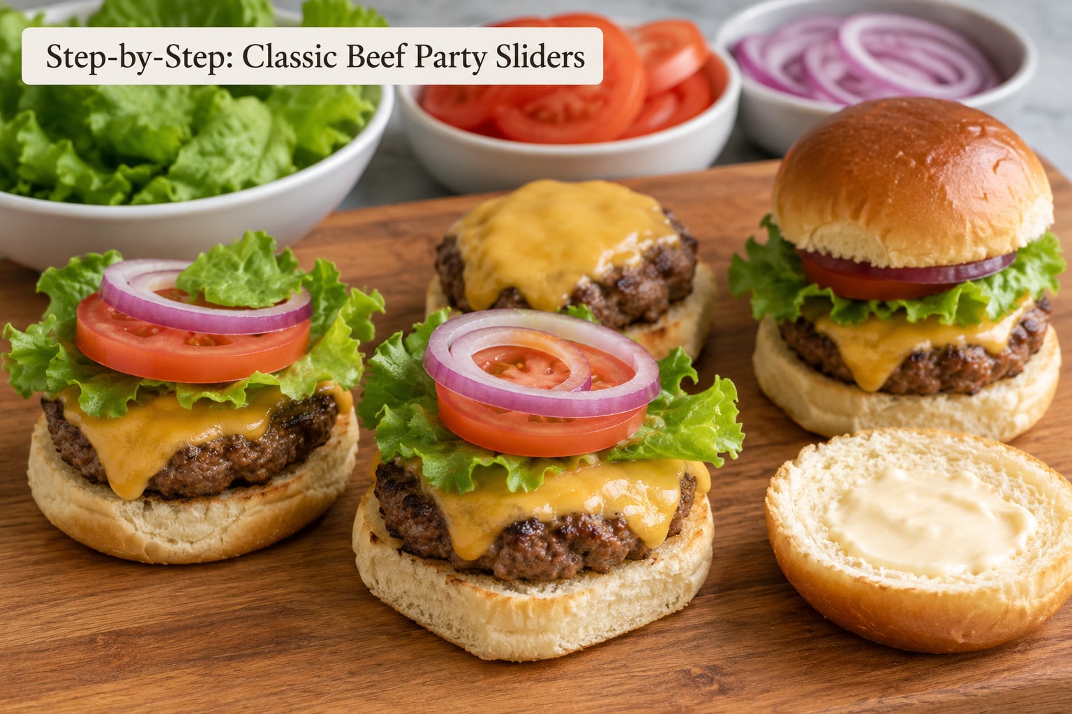 Step-by-Step: Classic Beef Party Sliders