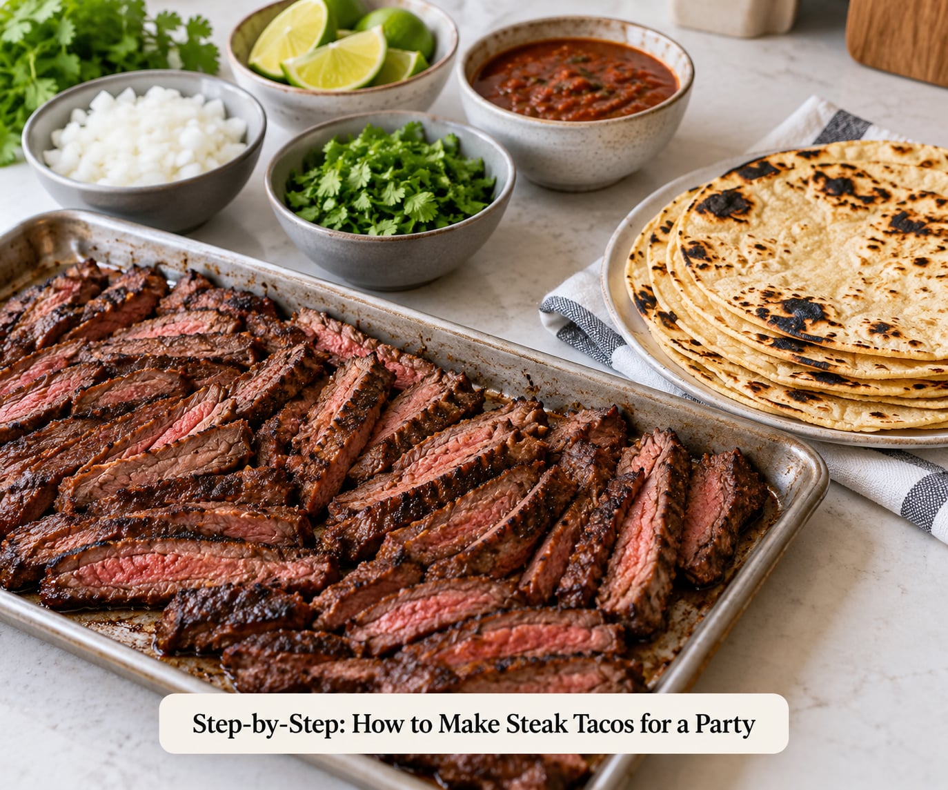 Step-by-Step: How to Make Steak Tacos for a Party