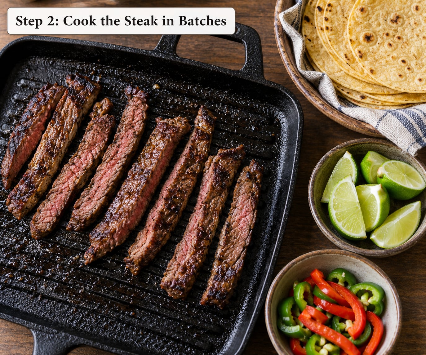 Step 2: Cook the Steak in Batches