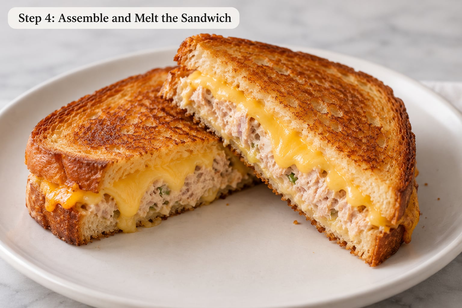 Step 4: Assemble and Melt the Sandwich
