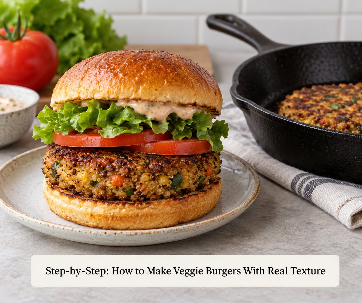 Step-by-Step: How to Make Veggie Burgers With Real Texture