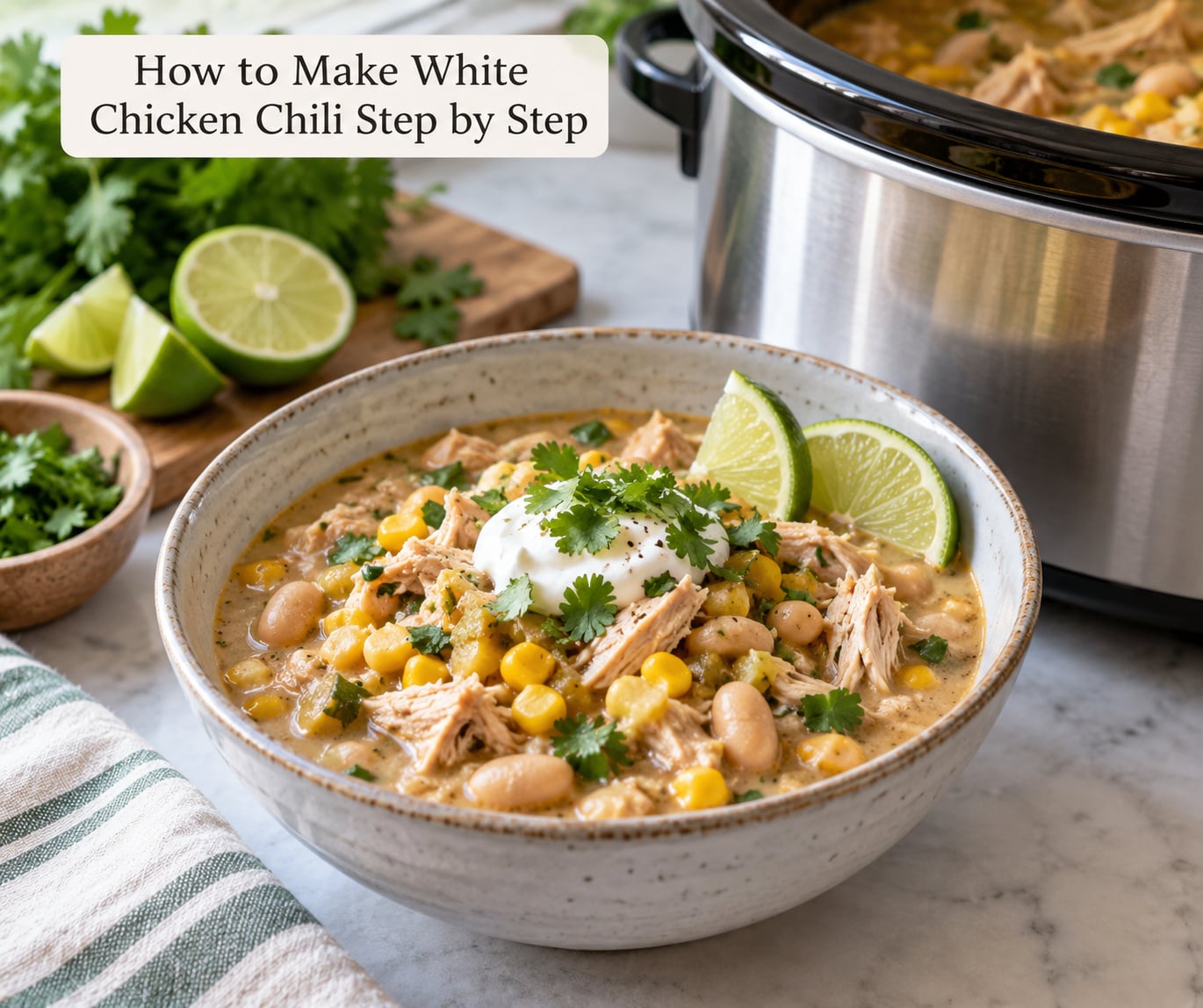How to Make White Chicken Chili Step by Step