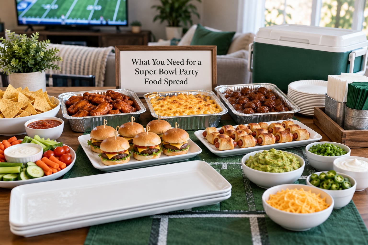 What You Need for a Super Bowl Party Food Spread