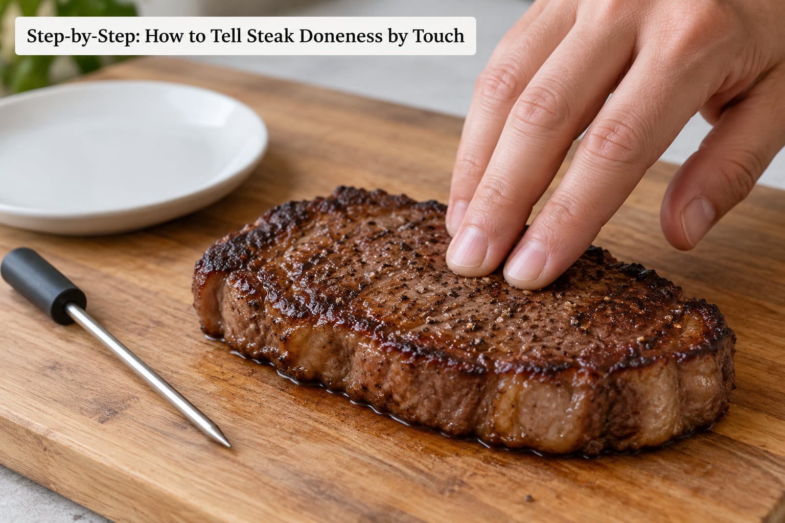 Step-by-Step: How to Tell Steak Doneness by Touch