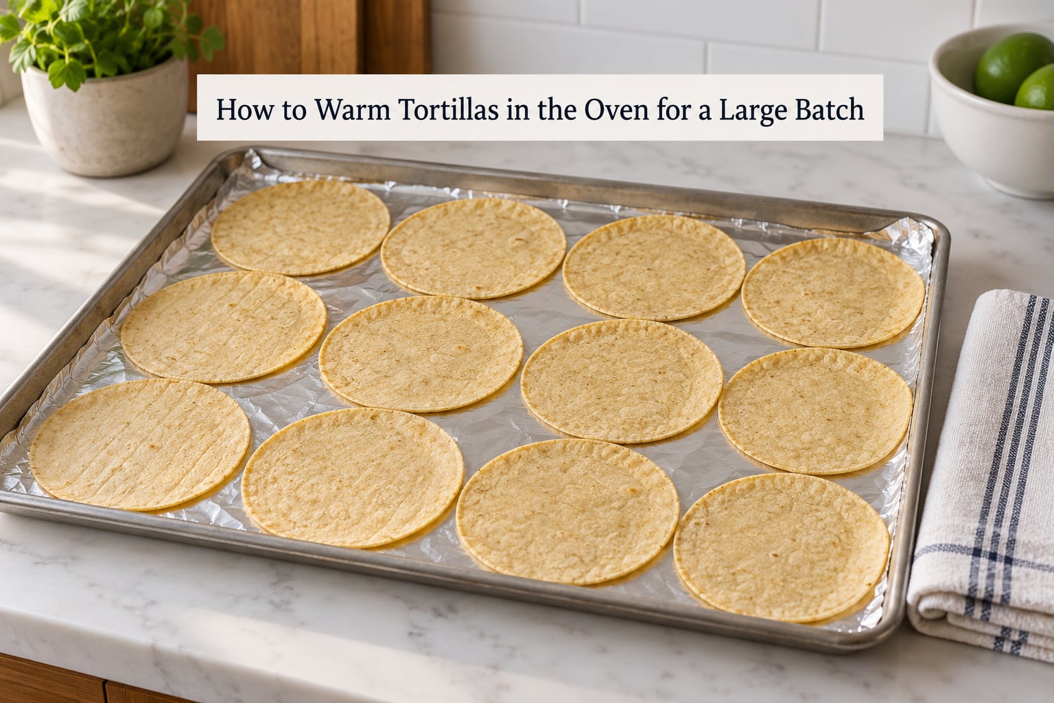 How to Warm Tortillas in the Oven for a Large Batch