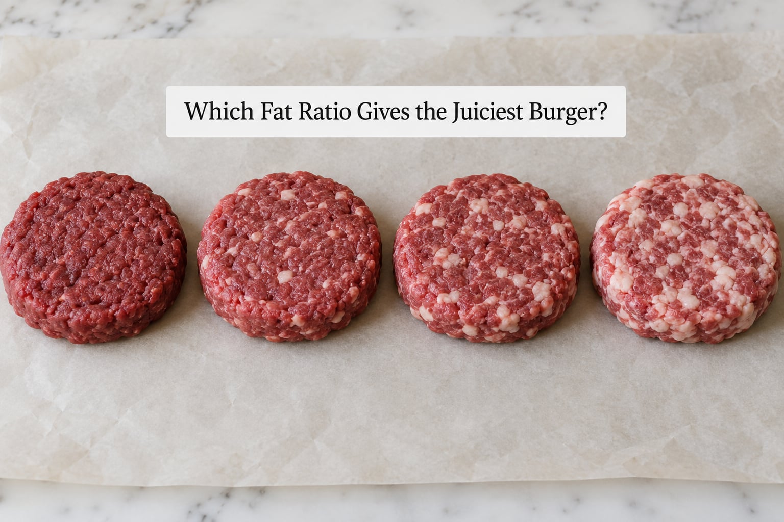 Which Fat Ratio Gives the Juiciest Burger?